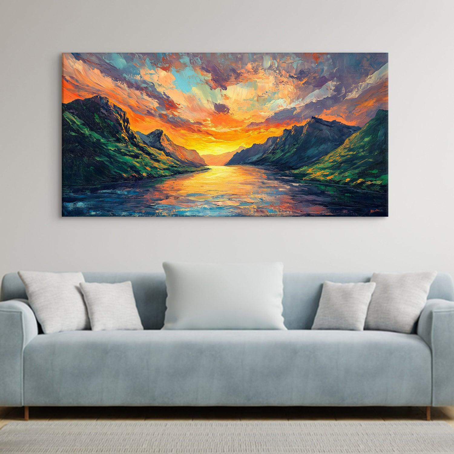 Sunrise Canvas Wall Painting