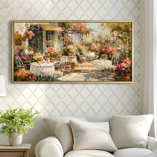 Vintage Terrace Wall Canvas Wall Painting 
