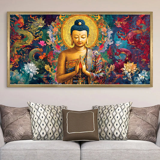 Buddha Wall Canvas Painting For Room Decoration 