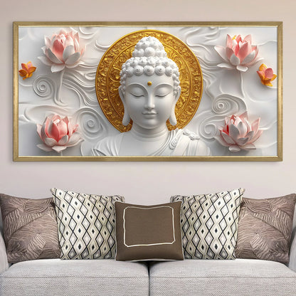 Buddha Canvas Wall Painting For Bedroom Decoration 