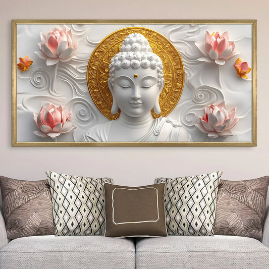 Buddha Canvas Wall Painting For Bedroom Decoration 