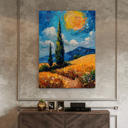 Fields Of Light Wall Art Painting