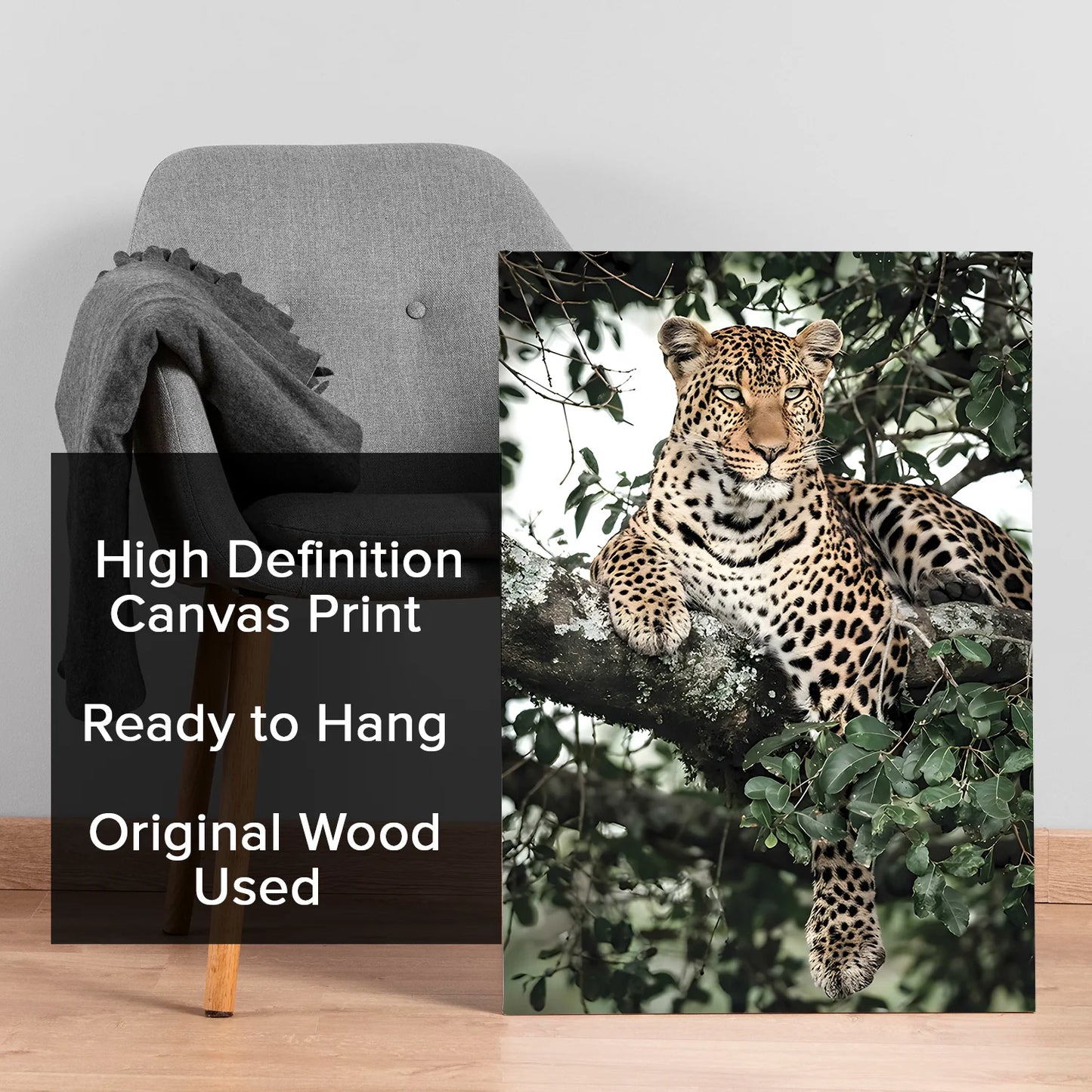 Leopard's Canvas Wall Art Wildlife Painting For Decoration