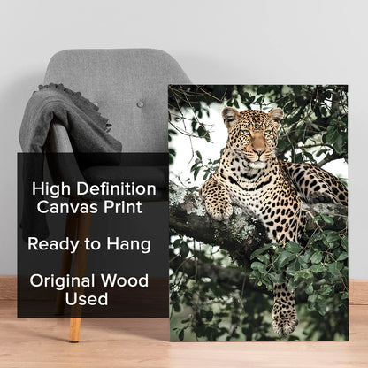 Leopard's Canvas Wall Art Wildlife Painting For Decoration