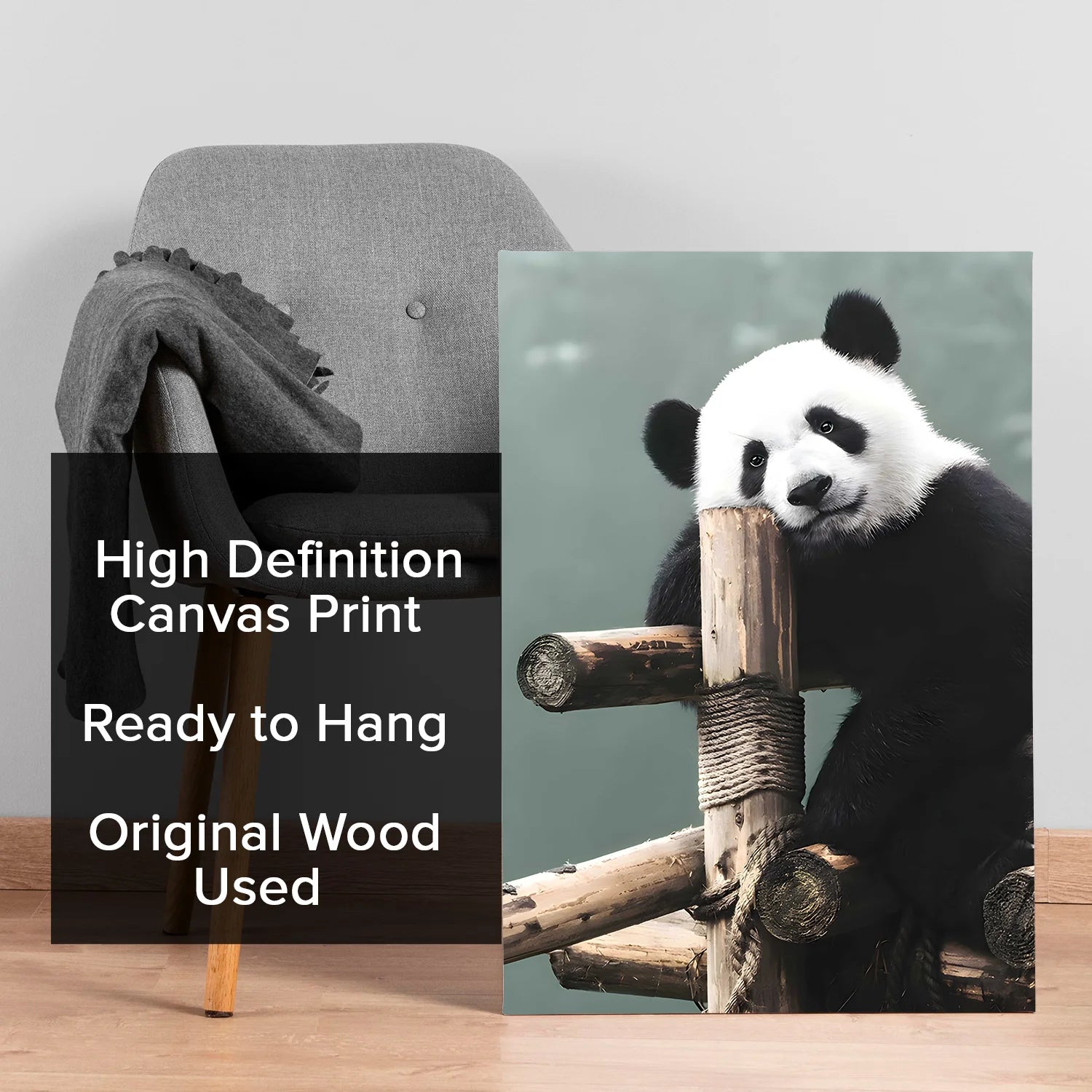 Panda Wildlife Canvas Wall Painting For Home Decor
