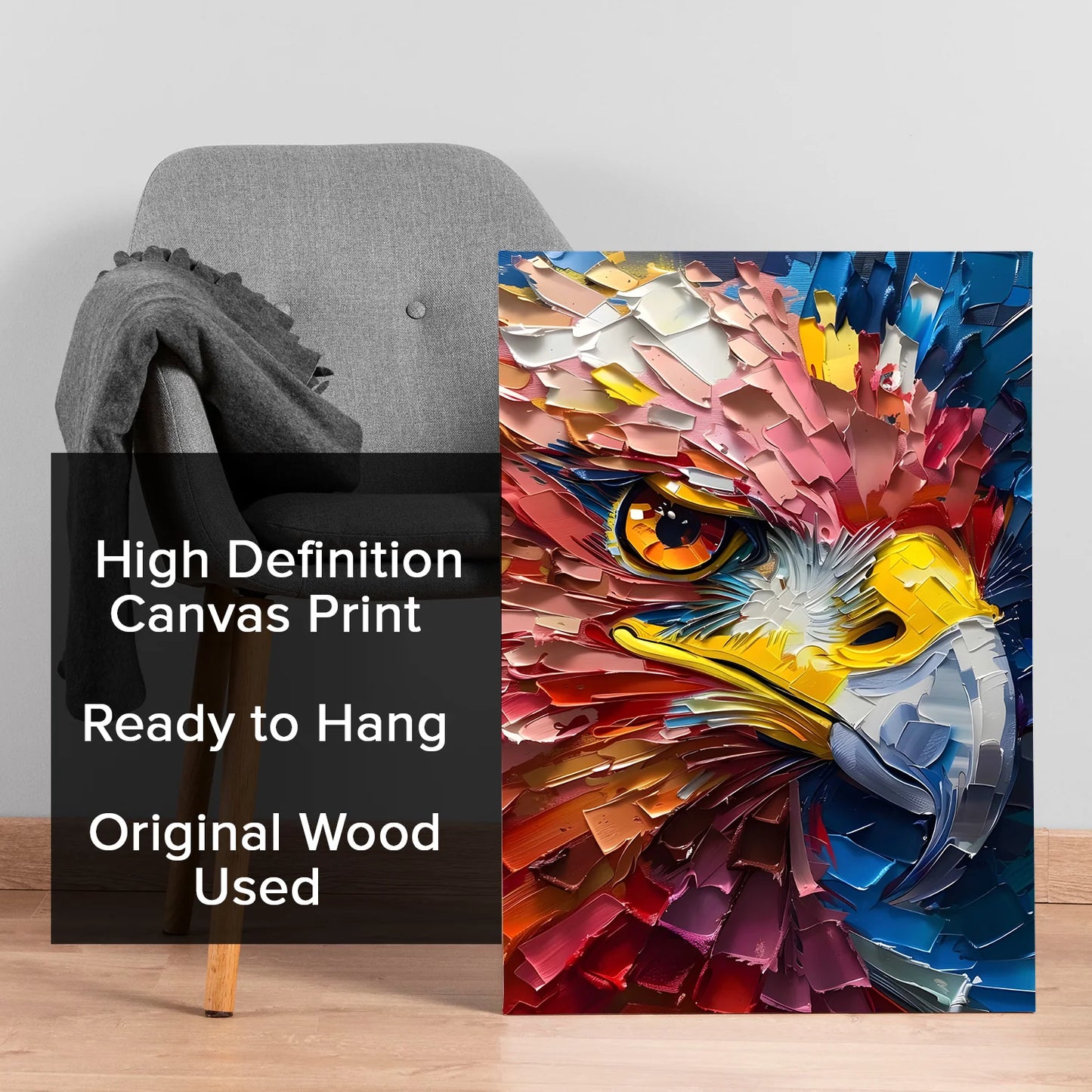Eagle Canvas Wall Painting For Home And Office Decoration
