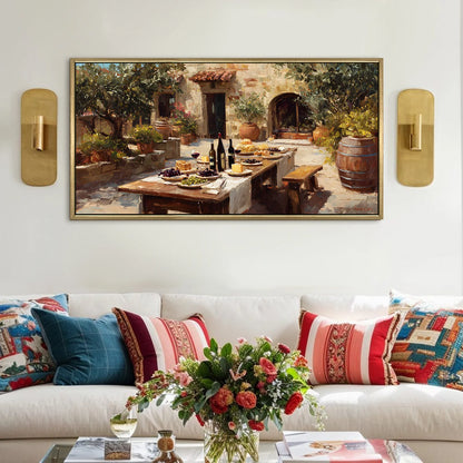 Vintage Wall Canvas Wall Art For Hotel Room 