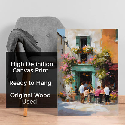 Vintage Cafe Wall Canvas Wall Art For Hotel