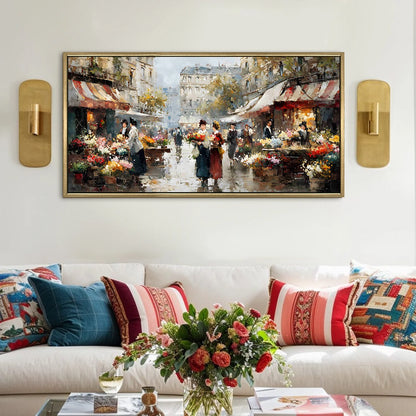 Vintage Canvas Wall Painting For Hotel