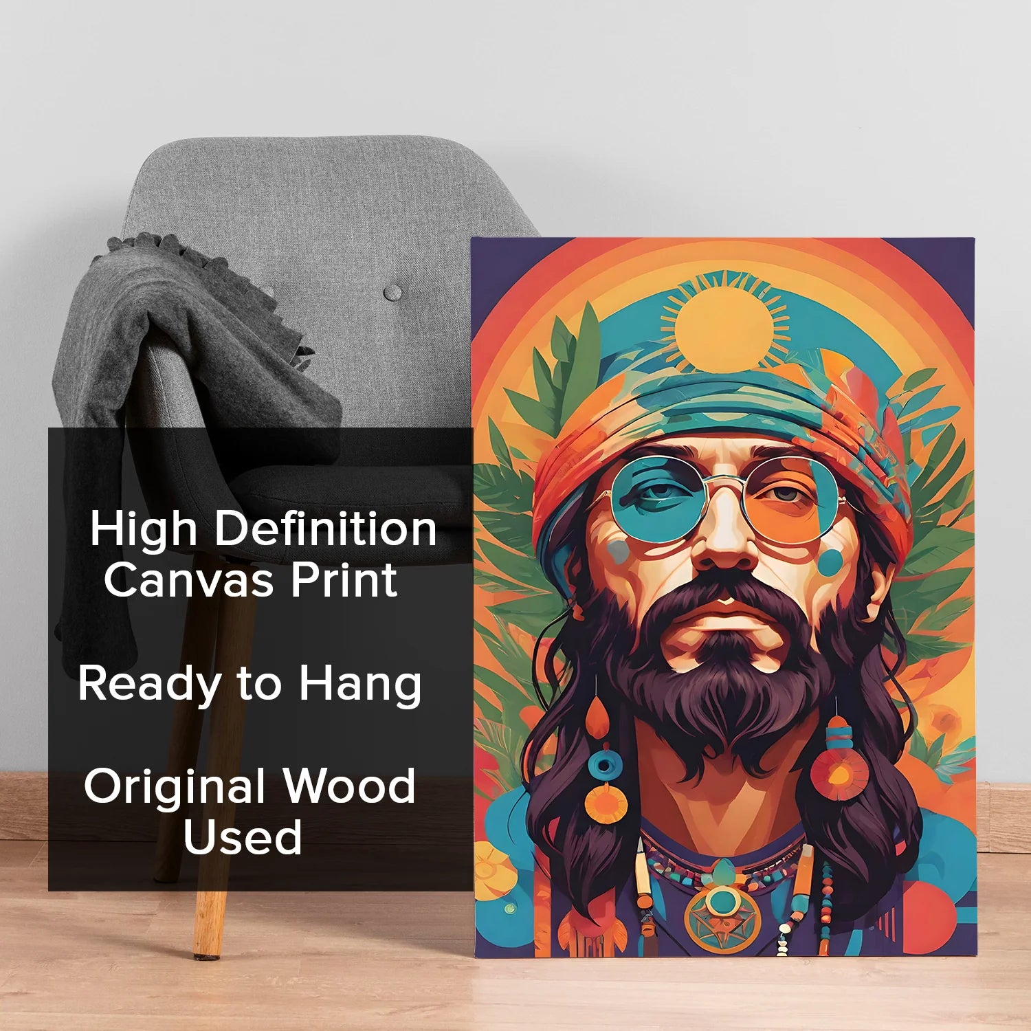 The Mystic Wanderer Canvas Boho Wall Art Painting