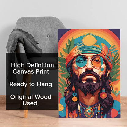 The Mystic Wanderer Canvas Boho Wall Art Painting