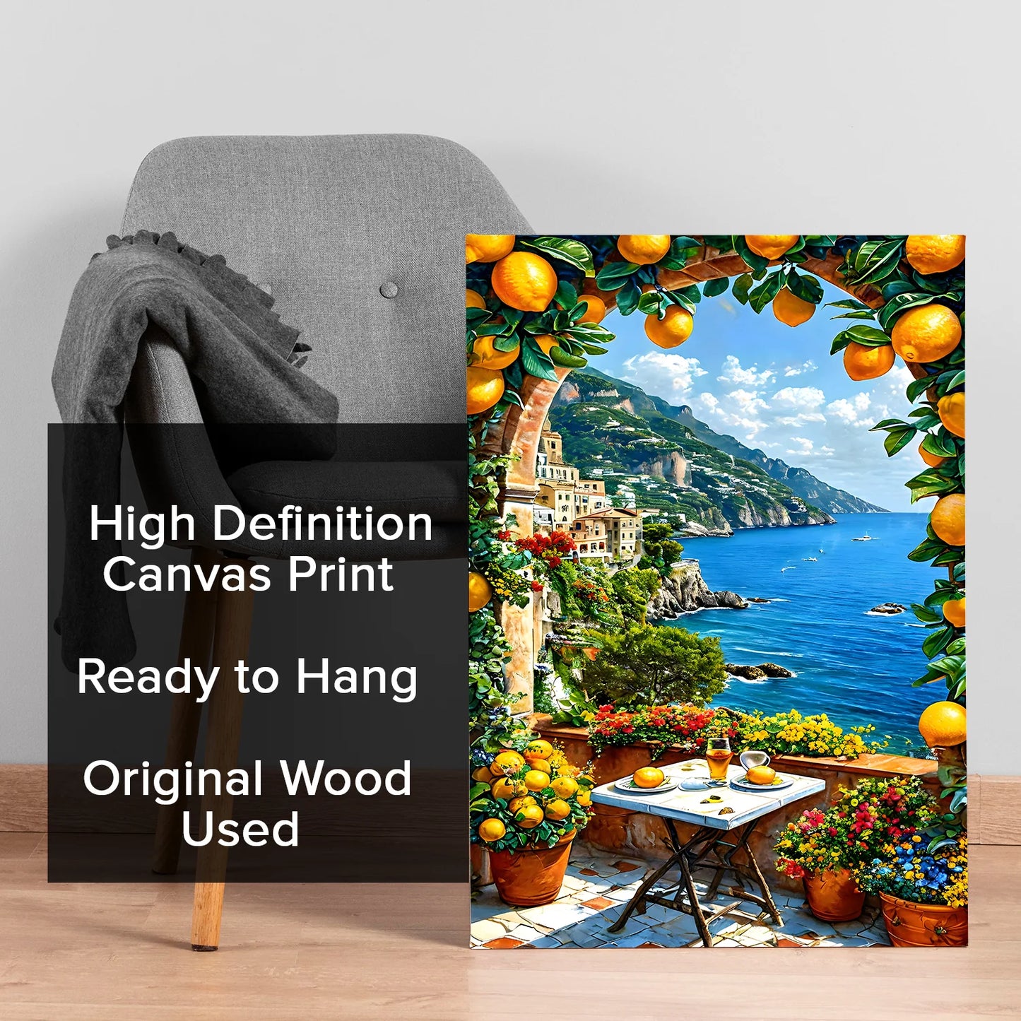 Coastline Canvas Wall Painting For Hotel Decor