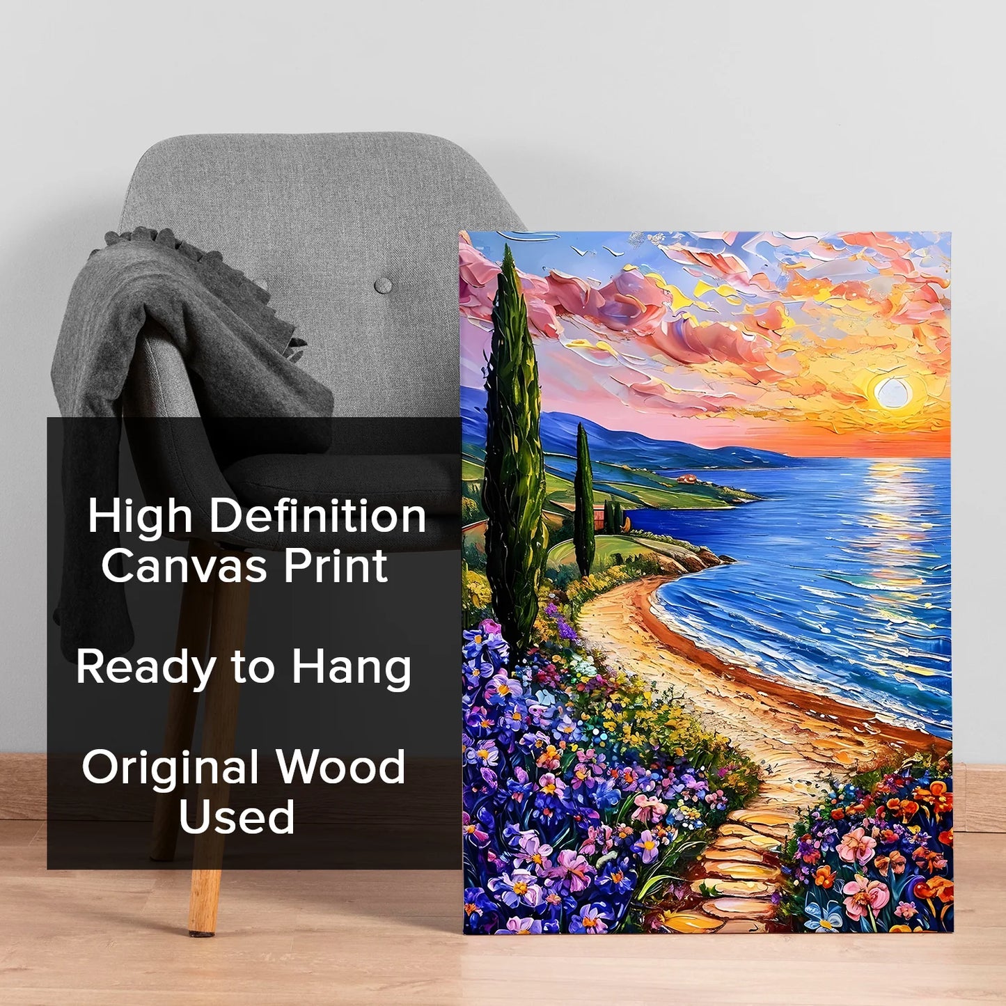 Blooming Coastline Wall Art Painting