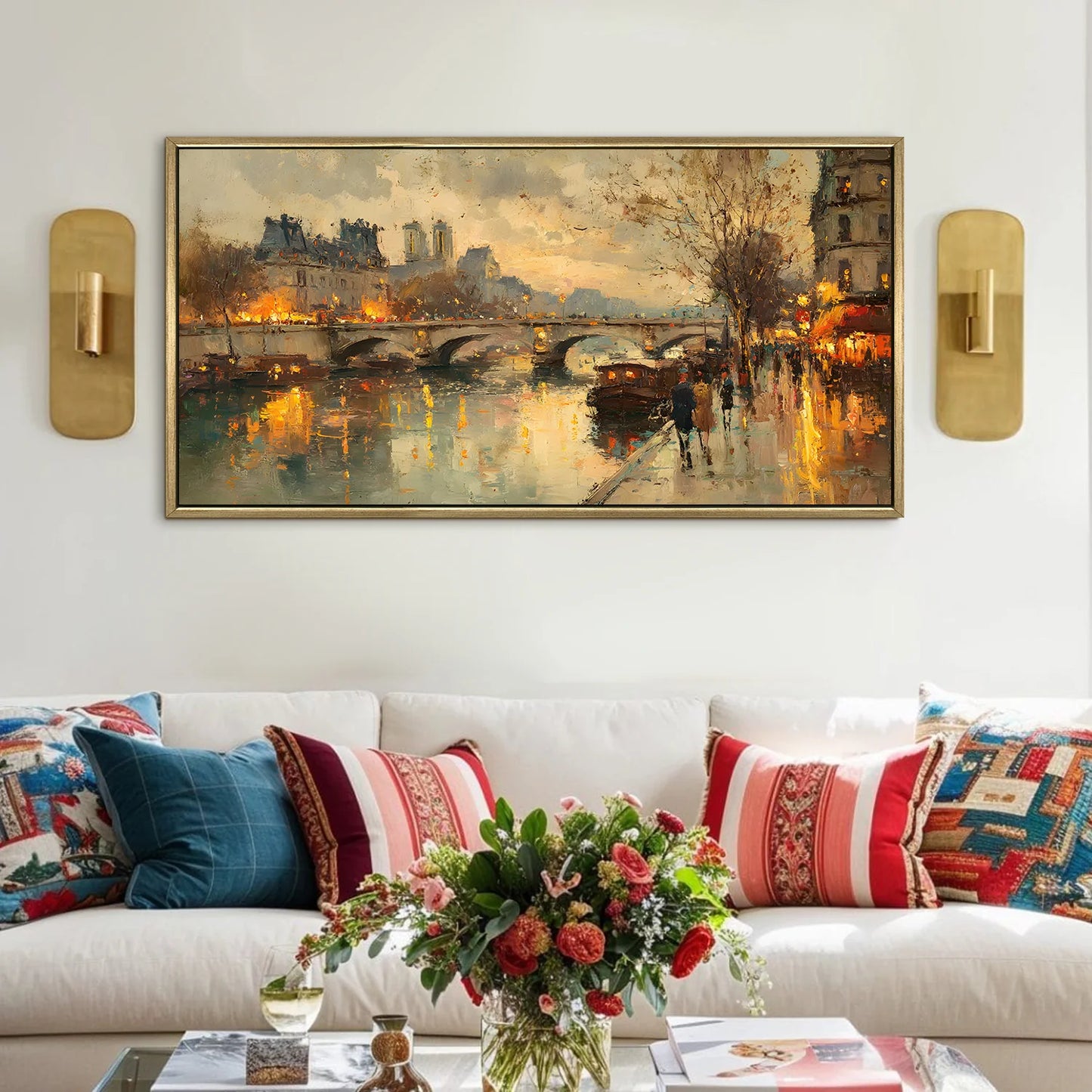 Vintage Cityscape Wall Canvas Wall Painting 