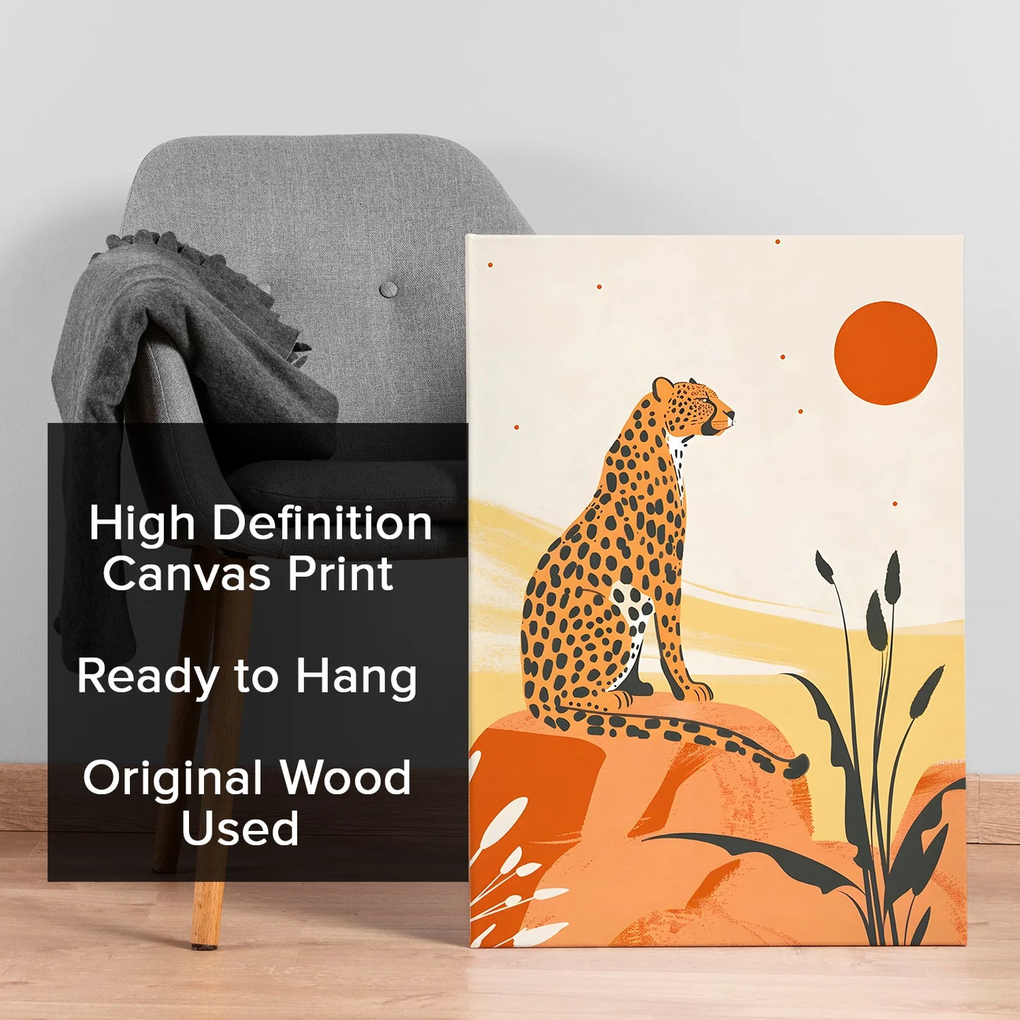 Leopard Wildlife Canvas Wall Painting