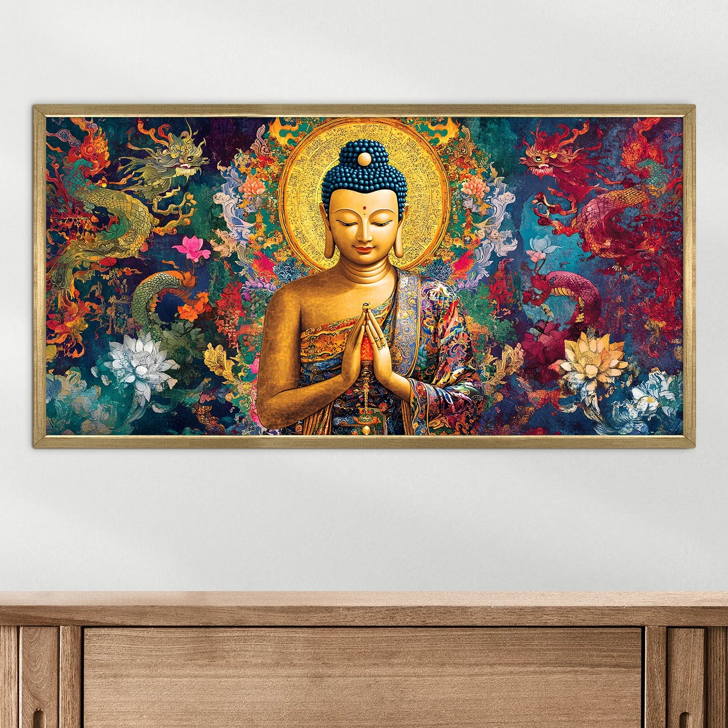 Buddha Wall Canvas Painting For Room Decoration