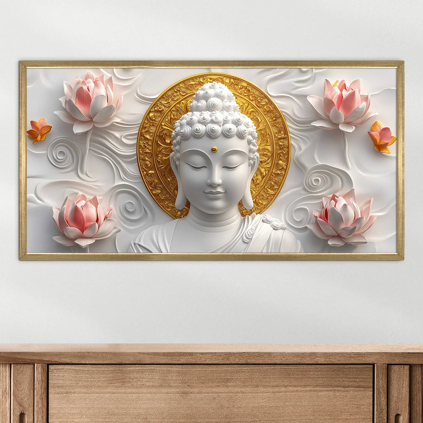 Buddha Canvas Wall Art For Bedroom Decoration