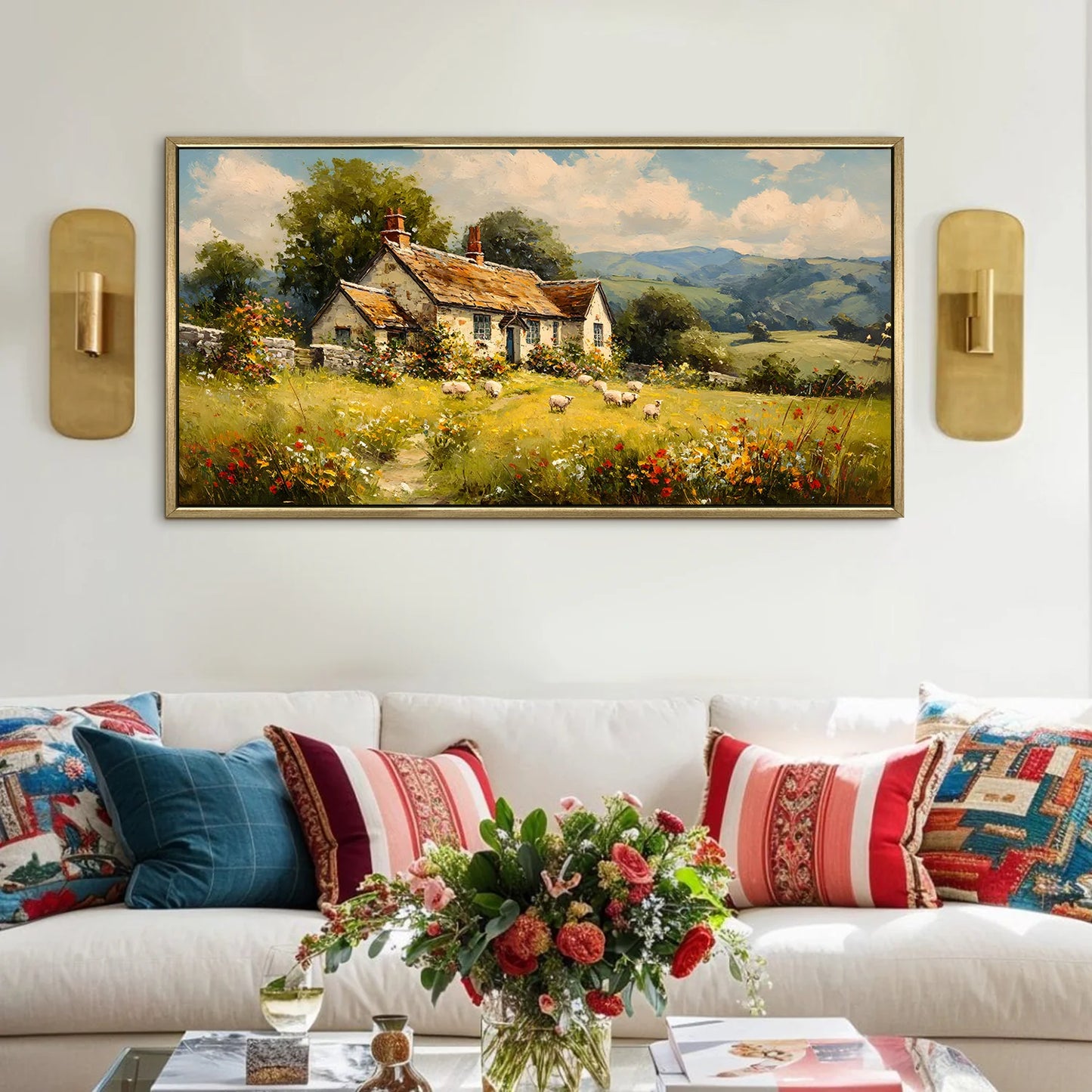 Vintage Countryside Wall Canvas Wall Art For Hotel 