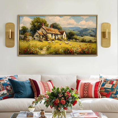 Vintage Countryside Wall Canvas Wall Art For Hotel 