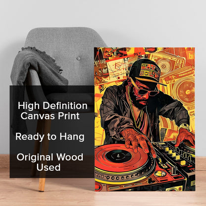 Hip-Hop Frequencies canvas wall art painting