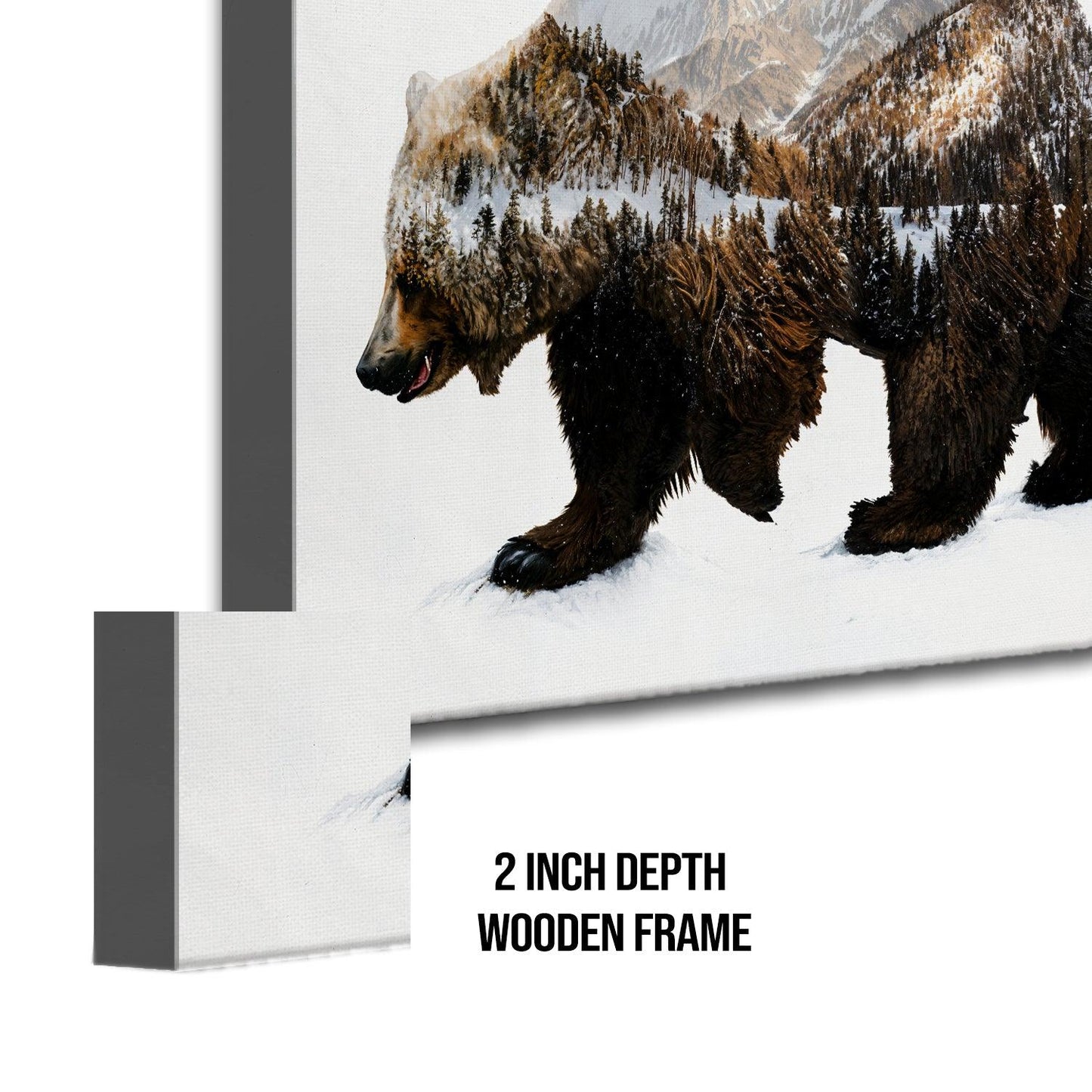 Bear Wildlife Canvas Wall Painting
