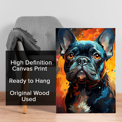 French Bulldog Art canvas wall art painting