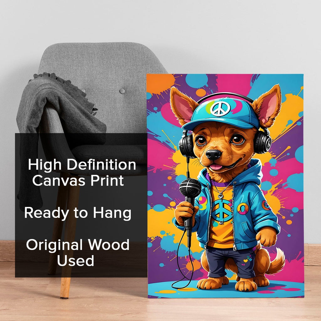 Rap Star Rover canvas Wall Art Painting