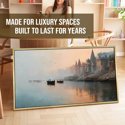 Banaras Ghats Painting Wall Art – Varanasi Riverfront