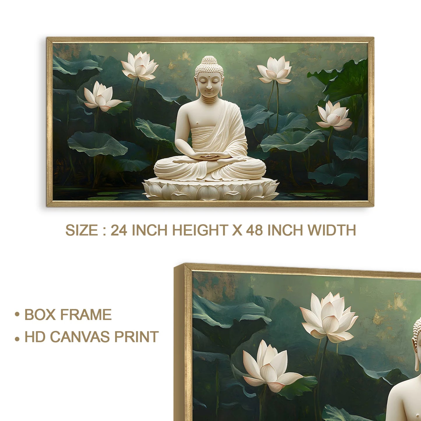 Buddha Canvas Wall Art For Room Decoration