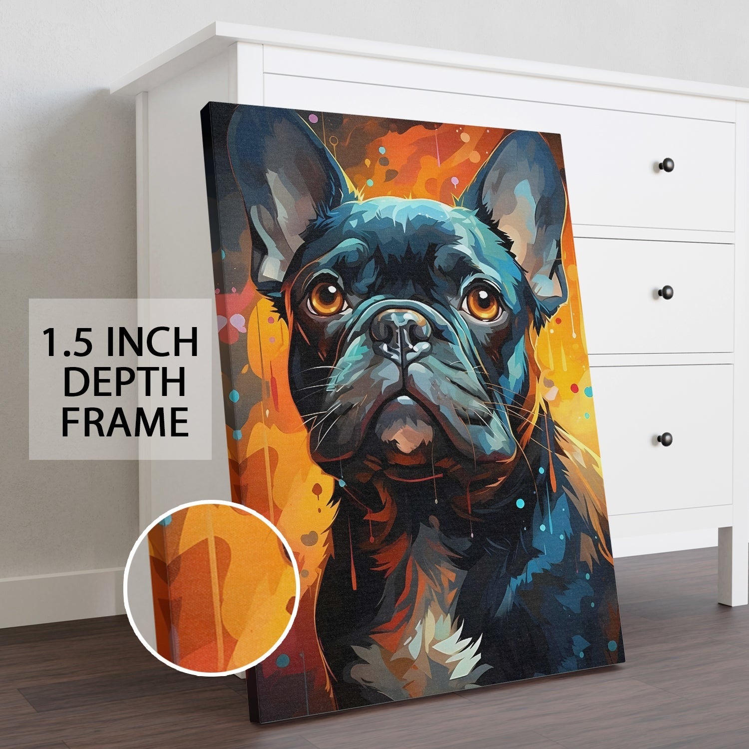 Neon Champion Canvas Wall Art Painting for Home decor