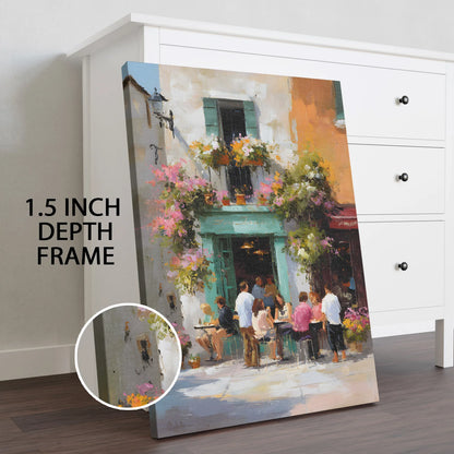 Vintage Cafe Wall Canvas Wall Art For Hotel