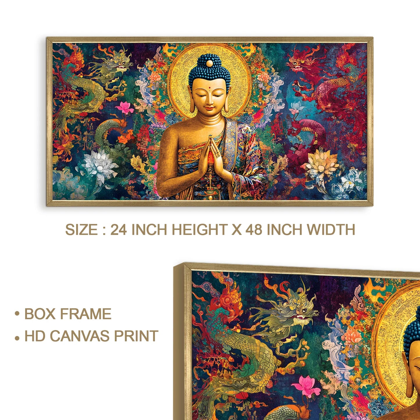 Buddha Wall Canvas Painting For Room Decoration