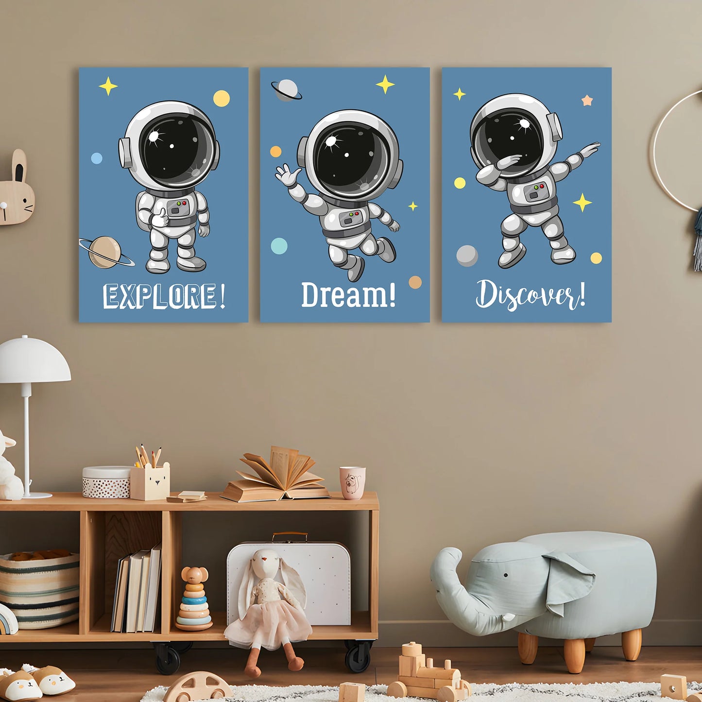 Astronaut Canvas Wall Painting for Modern Home and Office Decor