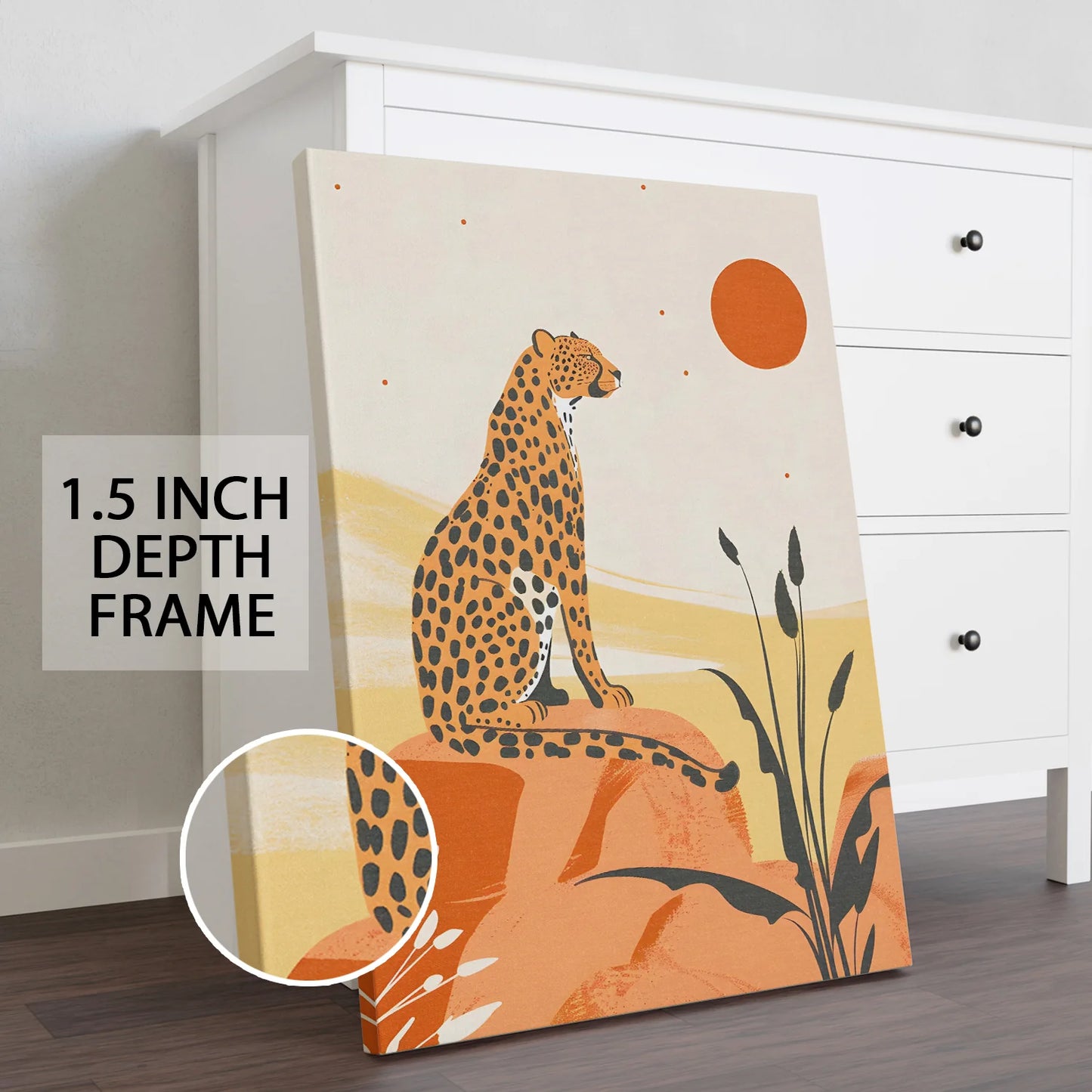 Leopard Wildlife Canvas Wall Painting