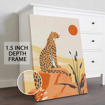 Leopard Wildlife Canvas Wall Painting