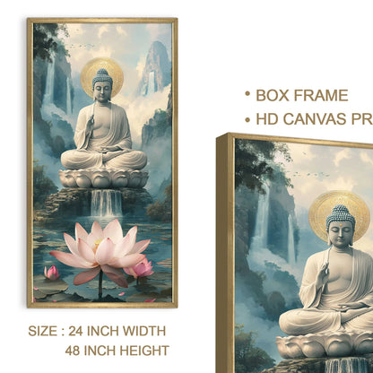 Lord Buddha Canvas Wall Painting For Home Decoration