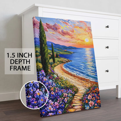 Blooming Coastline Wall Art Painting