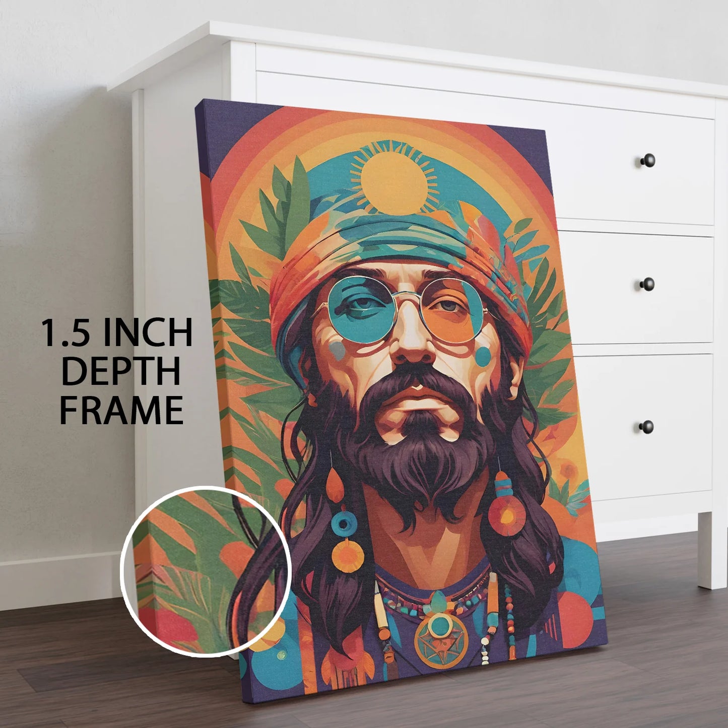 The Mystic Wanderer Canvas Boho Wall Art Painting