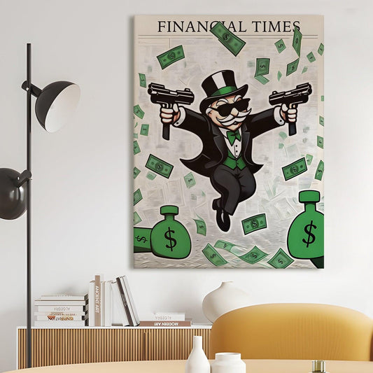 Gangsta Monopoly Man canvas wall art painting
