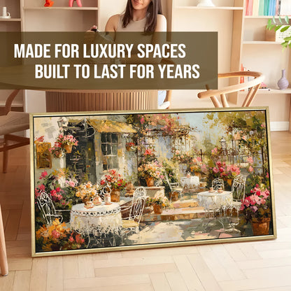 Vintage Terrace Wall Canvas Wall Painting 