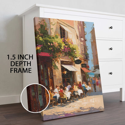 Vintage Street Wall Canvas Painting For Drawing Room