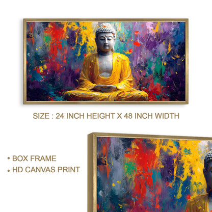Abstract Buddha Wall Canvas Painting For Living Room