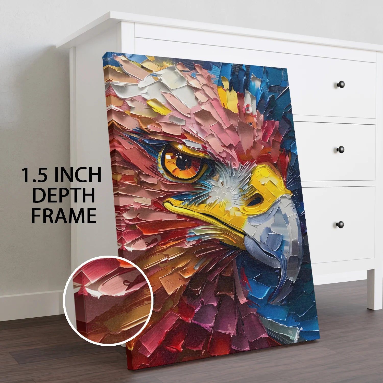 Eagle Canvas Wall Painting For Home And Office Decoration