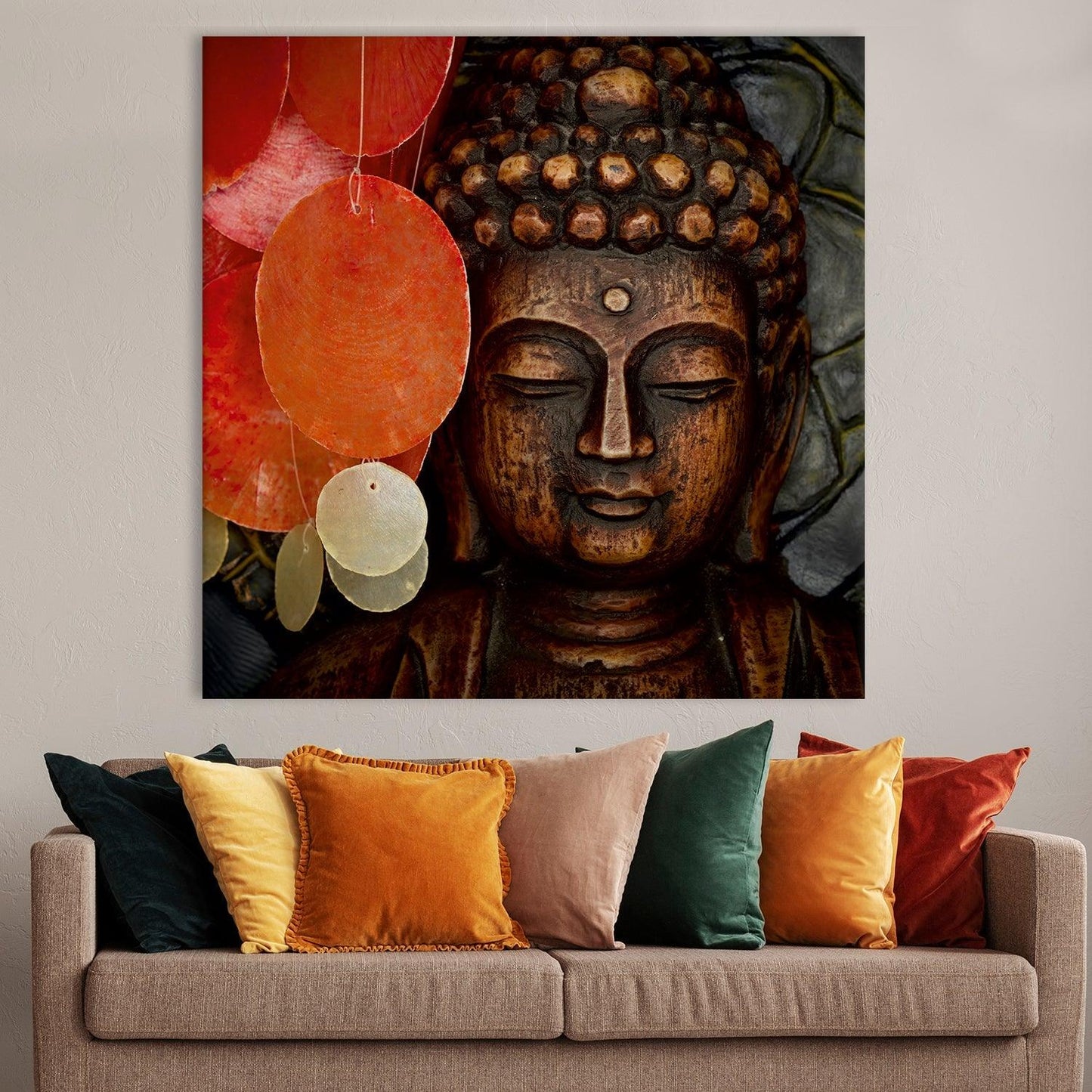 Lord Buddha Face Wall Art Painting 