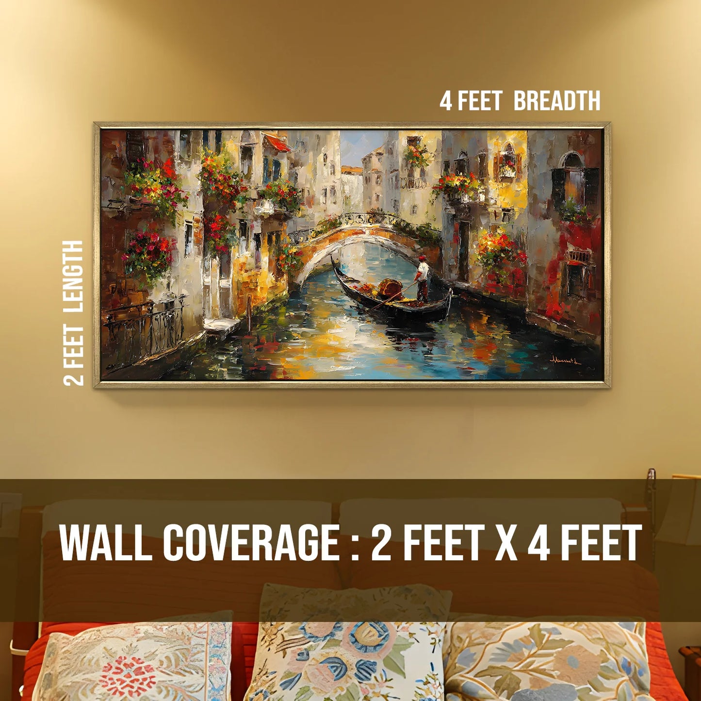 Vintage Canvas Wall Painting For Bedroom