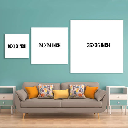 Large Lion Wildlife Canvas Wall Art Painting for Living Room, Home, and Office