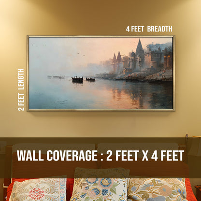 Banaras Ghats Painting Wall Art – Varanasi Riverfront