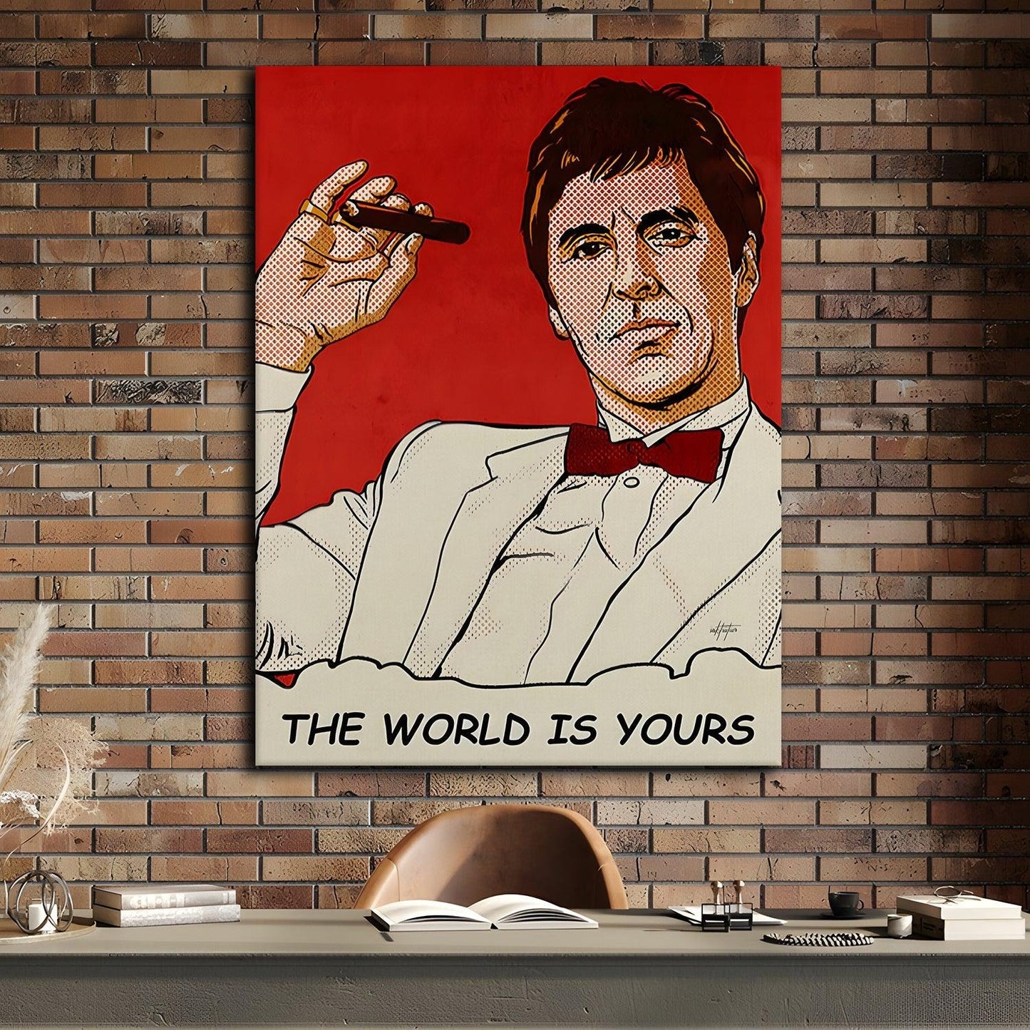 Tony's World canvas wall art painting