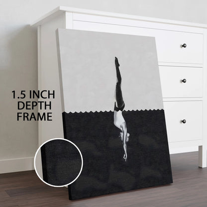 Black and White Canvas Wall Art Painting For Home And Office Decor