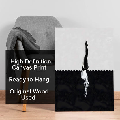 Black and White Canvas Wall Art Painting For Home And Office Decor